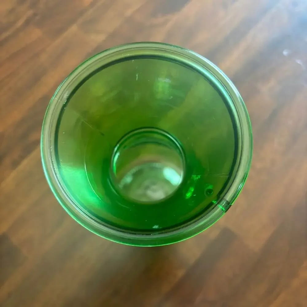 1 Liter Green Glass Carafe